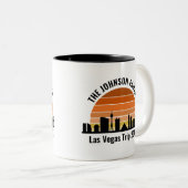 Tasse 2 Couleurs Coucher de soleil sur le Strip de Las Vegas pour d (Devant droit)