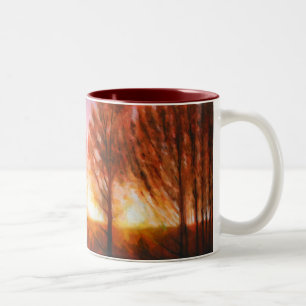 Tasse 2 Couleurs Coucher du soleil de milieu de l'été