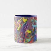 Tasse 2 Couleurs "Couleur Animée" Original Abstrait (Centre)
