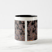 Tasse 2 Couleurs Couleur - Art fractal (Centre)