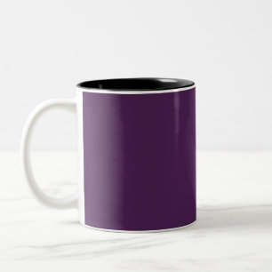 Tasse 2 Couleurs Couleur claire solide minuit violet foncé