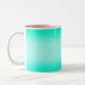 Tasse 2 Couleurs Couleur de dégradé vert simple moderne (Gauche)