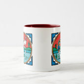 Tasse 2 Couleurs Couleur de Kokopelli (Centre)