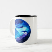 Tasse 2 Couleurs Couleur d'eau nébuleuse de la galaxie de la planèt (Devant gauche)