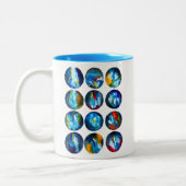 Tasse 2 Couleurs Couleur d'eau nébuleuse de la galaxie de la planèt (Gauche)