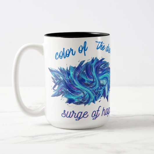Tasse 2 Couleurs couleur du rêve  (Gauche)