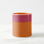 Tasse 2 Couleurs Couleur rose et orange en cuir (Centre)
