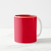 Tasse 2 Couleurs Couleur rouge espagnole solide (Devant droit)