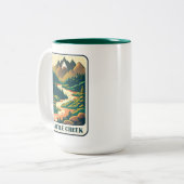Tasse 2 Couleurs Couleurs de Battle Creek Idaho (Devant gauche)