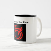 Tasse 2 Couleurs Couleurs de Brompton avec le logo rouge (Devant droit)