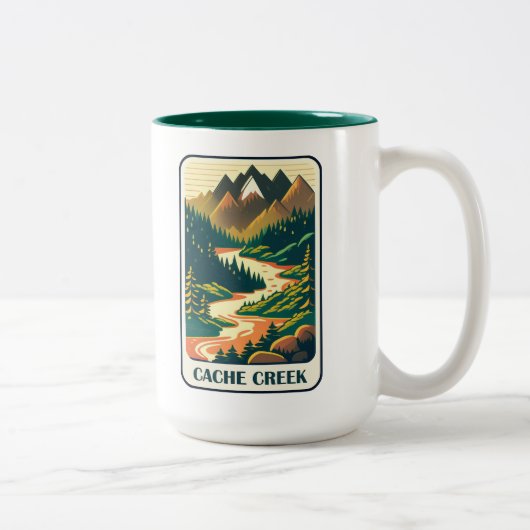 Tasse 2 Couleurs Couleurs de Cache Creek California (Droit)
