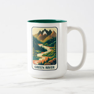 Tasse 2 Couleurs Couleurs de Green River Utah