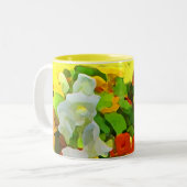 Tasse 2 Couleurs Couleurs de jardin gaies (Devant gauche)
