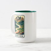 Tasse 2 Couleurs Couleurs de Richland Creek Arkansas (Devant gauche)