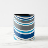 Tasse 2 Couleurs Couleurs de style rétro Vagues (Centre)