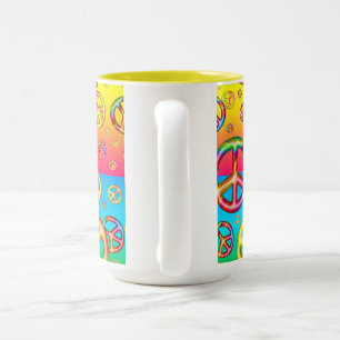 Tasse 2 Couleurs Couleurs des enfants fous - PAIX OUT 2 TONNES