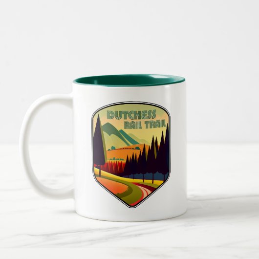 Tasse 2 Couleurs Couleurs du Dutchess Rail Trail (Gauche)