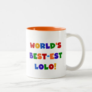 Tasse 2 Couleurs Couleurs vives Meilleurs T-shirts et cadeaux Lolo