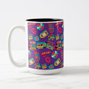 Tasse 2 Couleurs Couleurs Vives Rétro 90