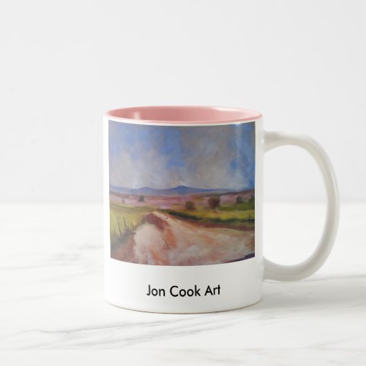 Tasse 2 Couleurs CountryRoad, art de cuisinier de Jon (Droit)