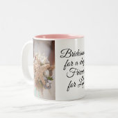 Tasse 2 Couleurs Coupe cadeau Bridesmaid (Devant gauche)
