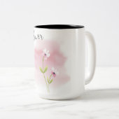 Tasse 2 Couleurs Coupe Daisy Flower (Devant droit)