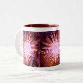 Tasse 2 Couleurs Coupe de cactus roses (Devant gauche)
