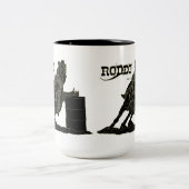 Tasse 2 Couleurs Coupe de café Barrel Racer (Centre)