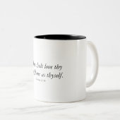 Tasse 2 Couleurs Coupe de café Bible Verse (Devant droit)