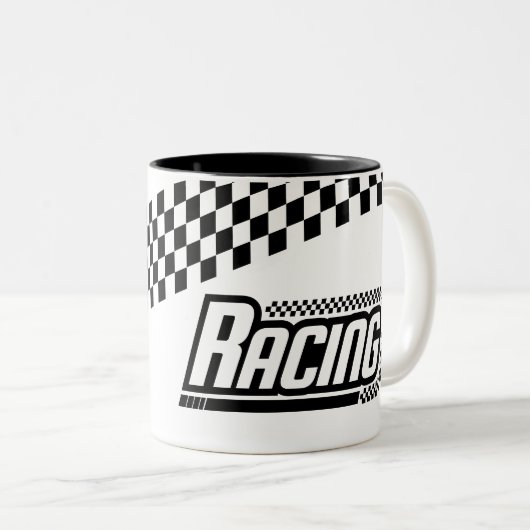 Tasse 2 Couleurs Coupe de café de course (Devant droit)