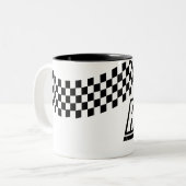 Tasse 2 Couleurs Coupe de café de course (Devant gauche)