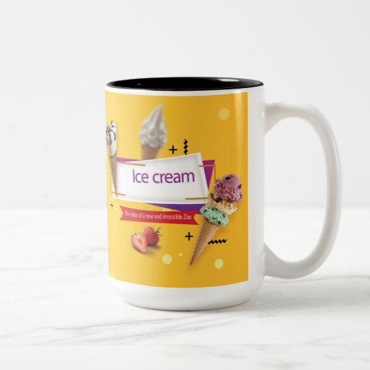 Tasse 2 Couleurs Coupe de crème glacée Panda (Droit)