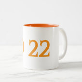 Tasse 2 Couleurs Coupe de deux couleurs D22 (Devant droit)