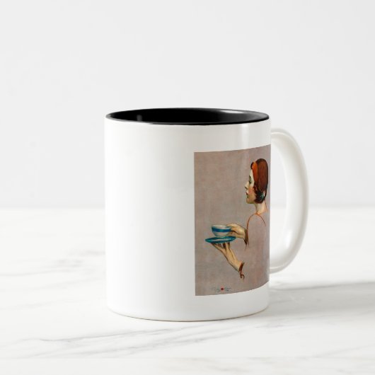 Tasse 2 Couleurs Coupe de Java (Devant droit)