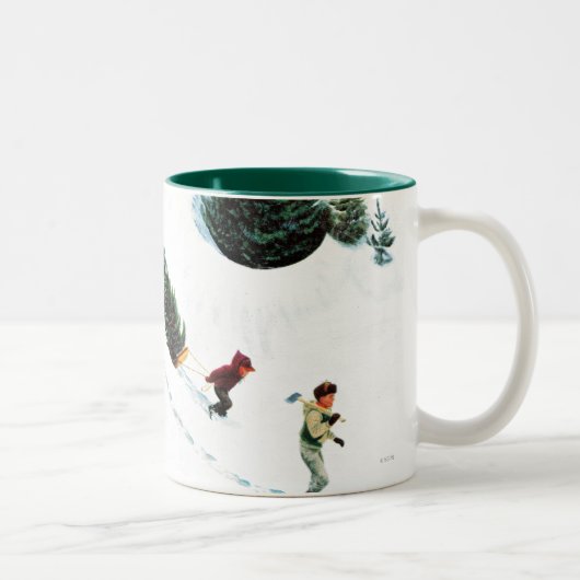 Tasse 2 Couleurs Coupe de l'arbre (Droit)
