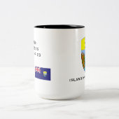 Tasse 2 Couleurs Coupe de l'île de Sainte-Hélène (Centre)