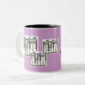 Tasse 2 Couleurs Coupe de musique (Devant gauche)
