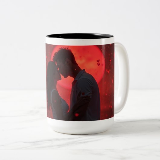 TASSE 2 COULEURS COUPE DE MUSIQUE D'HUMEUR (Devant droit)