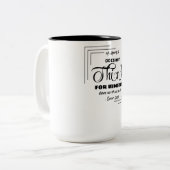 Tasse 2 Couleurs Coupe d'Espresso Inspirative (Devant gauche)