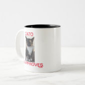 Tasse 2 Couleurs Coupe Deux Tons, Gato Désapprouve (Devant gauche)