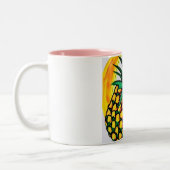 Tasse 2 Couleurs Coupe distinctive avec photos d'ananas (Gauche)