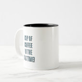 Tasse 2 Couleurs Coupe du café dans le grand temps (Devant gauche)