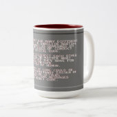 Tasse 2 Couleurs Coupe du code de combat (Devant droit)