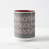 Tasse 2 Couleurs Coupe du code de combat (Centre)