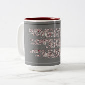 Tasse 2 Couleurs Coupe du code de combat (Devant gauche)