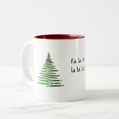 Tasse 2 Couleurs Coupe Fa la Noël (Devant gauche)