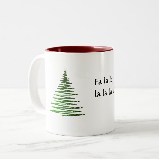Tasse 2 Couleurs Coupe Fa la Noël (Devant gauche)