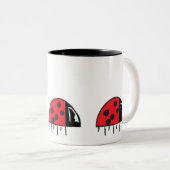 Tasse 2 Couleurs Coupe Ladybug de café (Devant droit)