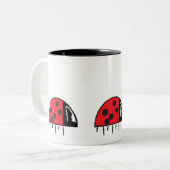 Tasse 2 Couleurs Coupe Ladybug de café (Devant gauche)
