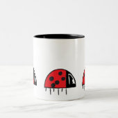 Tasse 2 Couleurs Coupe Ladybug de café (Centre)